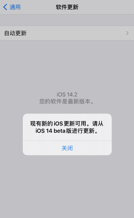 宜黄苹果手机维修分享iOS 14.2 反复出现更新提示，需等待苹果修复 
